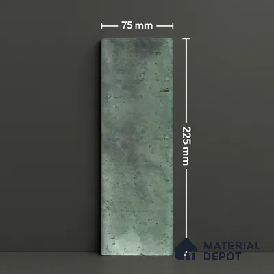 Subway Wall Tile TL 06162 B Harbor Mint Frost 9 x 3 inch Ceramic Glossy Finish - 10 mm | 68 Random Design | Suitable for Accent / Feature Walls, Bathroom, Kitchen Wall & Backsplashes