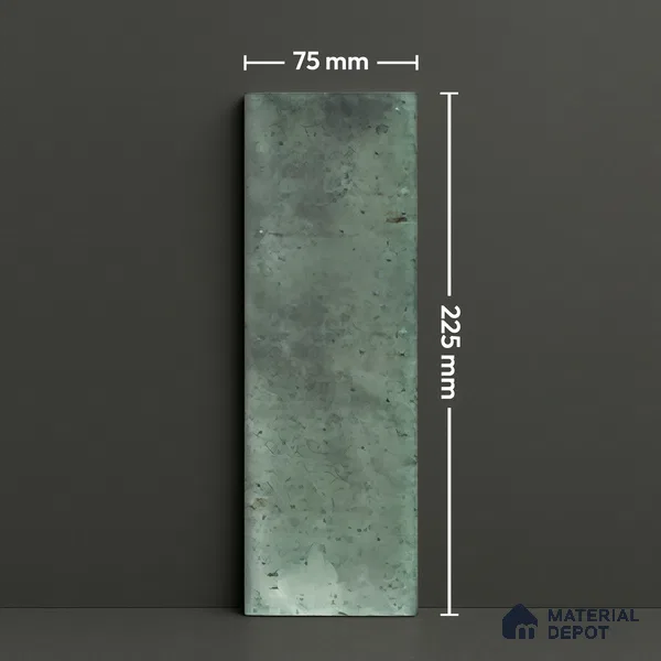 Subway Wall Tile TL 06162 B Harbor Mint Frost 9 x 3 inch Ceramic Glossy Finish - 10 mm | 68 Random Design | Suitable for Accent / Feature Walls, Bathroom, Kitchen Wall & Backsplashes