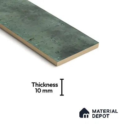 Subway Wall Tile TL 06162 B Harbor Mint Frost 9 x 3 inch Ceramic Glossy Finish - 10 mm | 68 Random Design | Suitable for Accent / Feature Walls, Bathroom, Kitchen Wall & Backsplashes