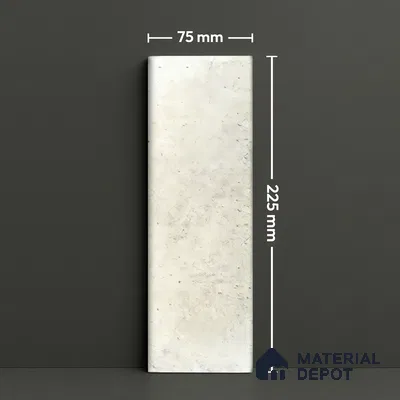 Subway Wall Tile TL 06162 F Harbor Misty Pearl 9 x 3 inch Ceramic Glossy Finish - 10 mm | 68 Random Design | Suitable for Accent / Feature Walls, Bathroom, Kitchen Wall & Backsplashes