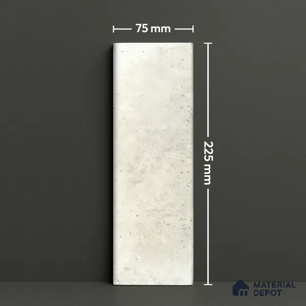 Subway Wall Tile TL 06162 F Harbor Misty Pearl 9 x 3 inch Ceramic Glossy Finish - 10 mm | 68 Random Design | Suitable for Accent / Feature Walls, Bathroom, Kitchen Wall & Backsplashes