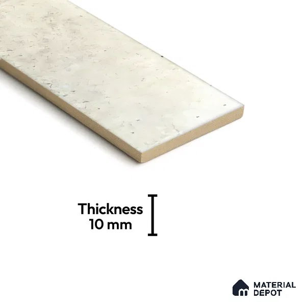 Subway Wall Tile TL 06162 F Harbor Misty Pearl 9 x 3 inch Ceramic Glossy Finish - 10 mm | 68 Random Design | Suitable for Accent / Feature Walls, Bathroom, Kitchen Wall & Backsplashes