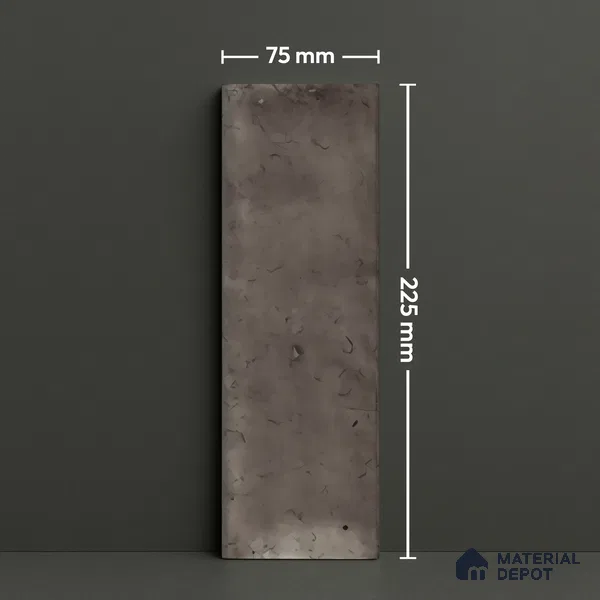 Subway Wall Tile TL 06162 H Harbor Onyx Gleam 9 x 3 inch Ceramic Glossy Finish - 10 mm | 68 Random Design | Suitable for Accent / Feature Walls, Bathroom, Kitchen Wall & Backsplashes