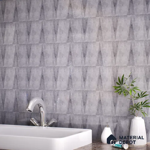 Subway Wall Tile TL 06164 D Solara Lunar Stone Base 9 x 3 inch Ceramic Glossy Finish - 10 mm | 25 Random Design | Suitable for Accent / Feature Walls, Bathroom, Kitchen Wall & Backsplashes