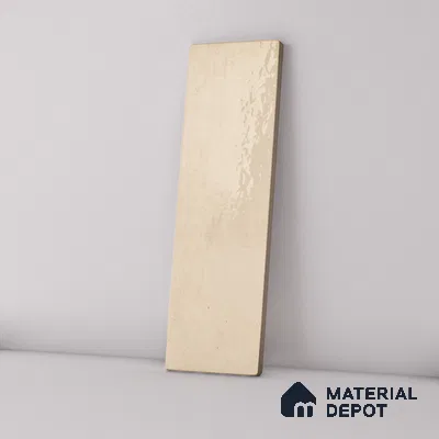 Subway Wall Tile TL 06164 F Solara Desert Sand Base 9 x 3 inch Ceramic Glossy Finish - 10 mm | 25 Random Design | Suitable for Accent / Feature Walls, Bathroom, Kitchen Wall & Backsplashes