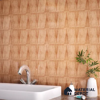 Subway Wall Tile TL 06164 G Solara Soft Dune Decor 9 x 3 inch Ceramic Glossy Finish - 10 mm | 25 Random Design | Suitable for Accent / Feature Walls, Bathroom, Kitchen Wall & Backsplashes