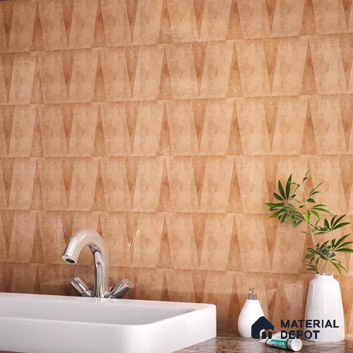 Subway Wall Tile TL 06164 H Solara Soft Dune Base 9 x 3 inch Ceramic Glossy Finish - 10 mm | 25 Random Design | Suitable for Accent / Feature Walls, Bathroom, Kitchen Wall & Backsplashes