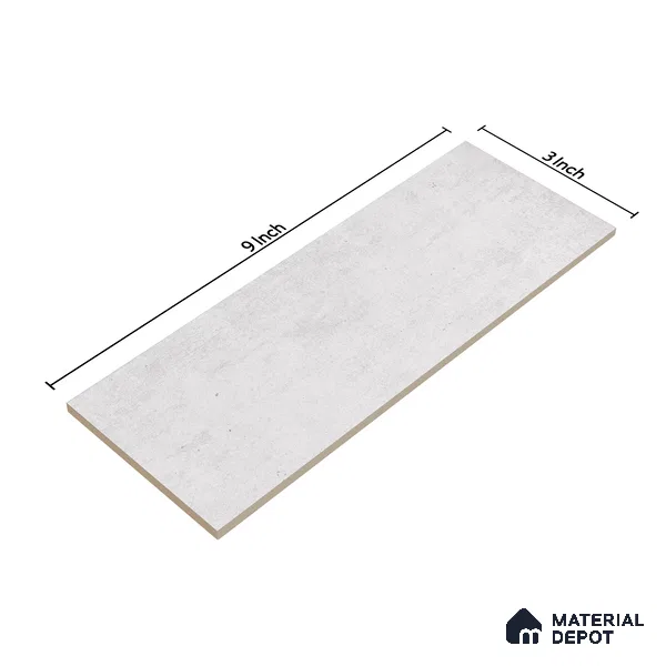 Subway Wall Tile TL 06164 J Solara Alpine White Base 9 x 3 inch Ceramic Glossy Finish - 10 mm | 25 Random Design | Suitable for Accent / Feature Walls, Bathroom, Kitchen Wall & Backsplashes