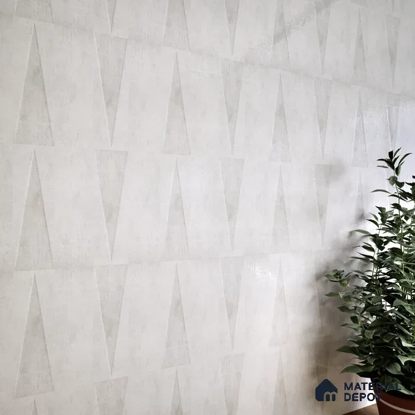 Subway Wall Tile TL 06164 J Solara Alpine White Base 9 x 3 inch Ceramic Glossy Finish - 10 mm | 25 Random Design | Suitable for Accent / Feature Walls, Bathroom, Kitchen Wall & Backsplashes