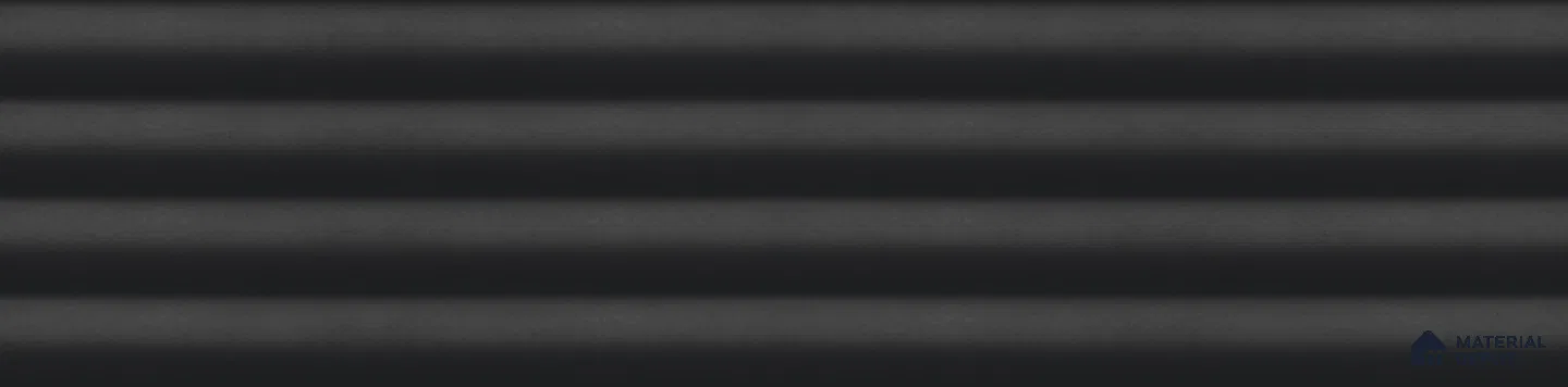 Fluted Subway Wall Tile TL 06165 C Whistle Raven Shadow 12 x 3 inch Ceramic Matte Finish - 10 mm  | Suitable for Accent / Feature Walls, Bathroom, Kitchen Wall & Backsplashes