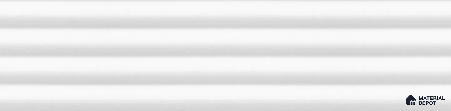 Fluted Subway Wall Tile TL 06165 F Whistle Frosted Silk 12 x 3 inch Ceramic Matte Finish - 10 mm  | Suitable for Accent / Feature Walls, Bathroom, Kitchen Wall & Backsplashes