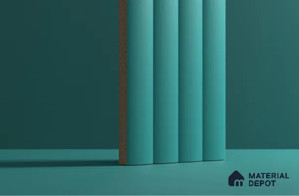 Fluted Subway Wall Tile TL 06165 G Whistle Nautical Blue 12 x 3 inch Ceramic Matte Finish - 10 mm  | Suitable for Accent / Feature Walls, Bathroom, Kitchen Wall & Backsplashes
