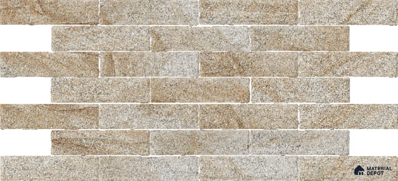 Subway Wall Tile TL 06167 C Relic Oasis Desert 12 x 3 inch Ceramic Matte Finish - 10 mm | 25 Random Design | Suitable for Accent / Feature Walls, Bathroom, Kitchen Wall & Backsplashes