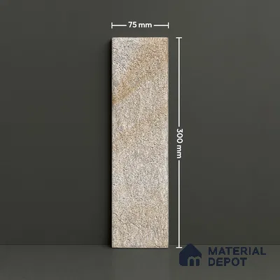 Subway Wall Tile TL 06167 C Relic Oasis Desert 12 x 3 inch Ceramic Matte Finish - 10 mm | 25 Random Design | Suitable for Accent / Feature Walls, Bathroom, Kitchen Wall & Backsplashes