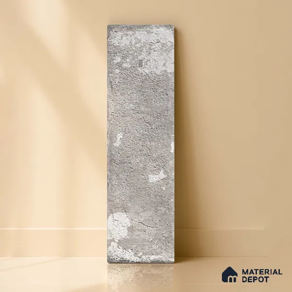 Subway Wall Tile TL 06167 D Relic Havana Ash 12 x 3 inch Ceramic Matte Finish - 10 mm | 24 Random Design | Suitable for Accent / Feature Walls, Bathroom, Kitchen Wall & Backsplashes