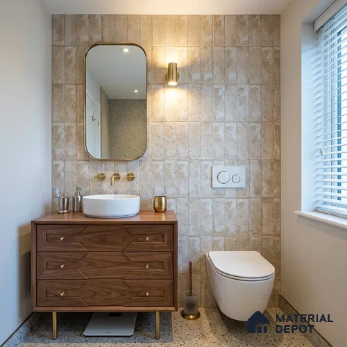 Subway Wall Tile TL 06167 E Relic Havana Pearl 12 x 3 inch Ceramic Matte Finish - 10 mm | 24 Random Design | Suitable for Accent / Feature Walls, Bathroom, Kitchen Wall & Backsplashes