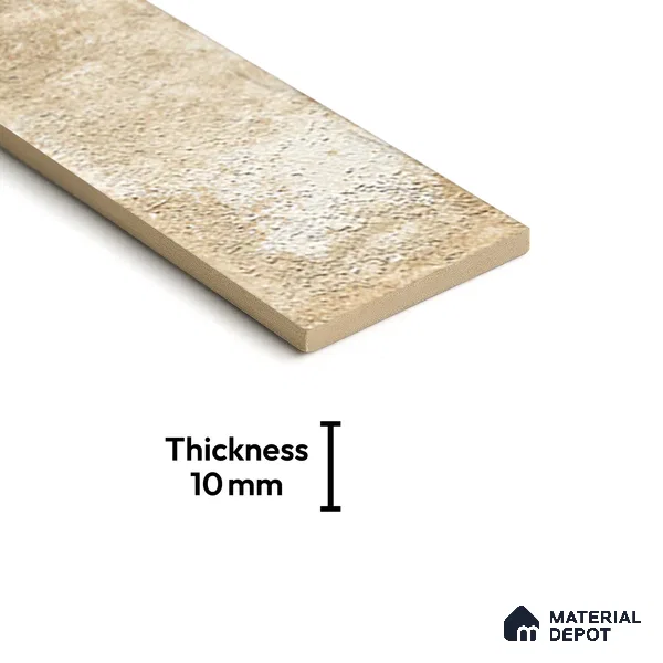 Subway Wall Tile TL 06167 E Relic Havana Pearl 12 x 3 inch Ceramic Matte Finish - 10 mm | 24 Random Design | Suitable for Accent / Feature Walls, Bathroom, Kitchen Wall & Backsplashes