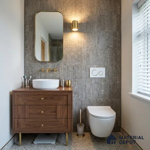 Subway Wall Tile TL 06167 G Relic Vintage Timber 12 x 3 inch Ceramic Matte Finish - 10 mm | 40 Random Design | Suitable for Accent / Feature Walls, Bathroom, Kitchen Wall & Backsplashes