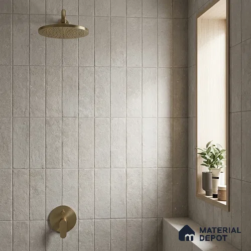 Subway Wall Tile TL 06167 Relic Gaudi 12 x 3 inch Ceramic Matte Finish - 10 mm | 32 Random Design | Suitable for Accent / Feature Walls, Bathroom, Kitchen Wall & Backsplashes