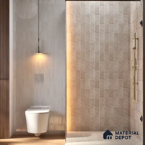 Subway Wall Tile TL 06167 Relic Gaudi 12 x 3 inch Ceramic Matte Finish - 10 mm | 32 Random Design | Suitable for Accent / Feature Walls, Bathroom, Kitchen Wall & Backsplashes