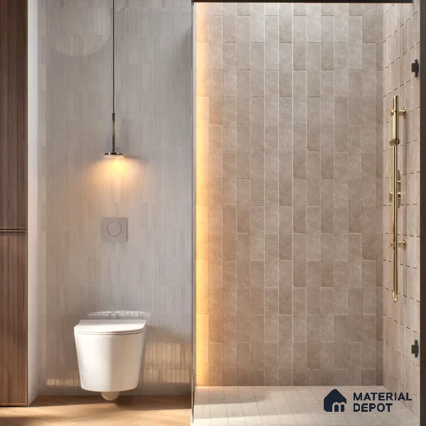 Subway Wall Tile TL 06167 Relic Gaudi 12 x 3 inch Ceramic Matte Finish - 10 mm | 32 Random Design | Suitable for Accent / Feature Walls, Bathroom, Kitchen Wall & Backsplashes