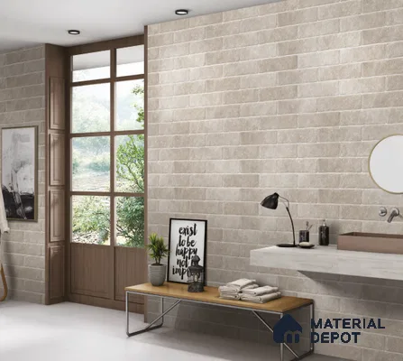 Subway Wall Tile TL 06167 Relic Gaudi 12 x 3 inch Ceramic Matte Finish - 10 mm | 32 Random Design | Suitable for Accent / Feature Walls, Bathroom, Kitchen Wall & Backsplashes