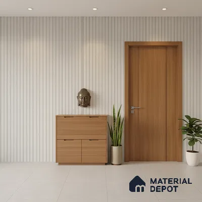Punch Wall Tile TL 06169 B Flutura Elegance Silver Comb 4 ft x 2 ft Vitrified Lustera Effect Feather Feel Matte Finish - 8.5 mm | Suitable for Living Room, Bedroom, Bathroom (Sample)