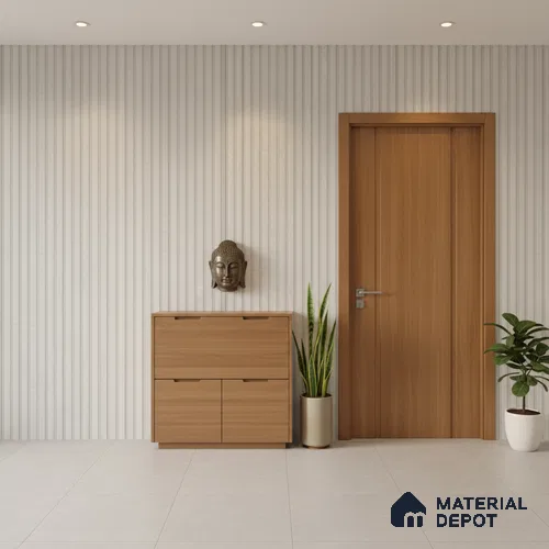 Punch Wall Tile TL 06169 B Flutura Elegance Silver Comb 4 ft x 2 ft Vitrified Lustera Effect Feather Feel Matte Finish - 8.5 mm | Suitable for Living Room, Bedroom, Bathroom