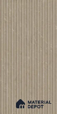 Punch Wall Tile TL 06170 B Flutura Elegance Cord Comb 4 ft x 2 ft Vitrified Lustera Effect Feather Feel Matte Finish - 8.5 mm | Suitable for Living Room, Bedroom, Bathroom