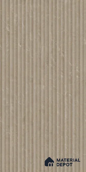 Punch Wall Tile TL 06170 B Flutura Elegance Cord Comb 4 ft x 2 ft Vitrified Lustera Effect Feather Feel Matte Finish - 8.5 mm | Suitable for Living Room, Bedroom, Bathroom