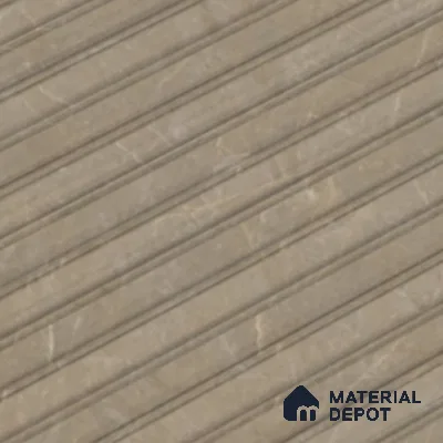 Punch Wall Tile TL 06170 B Flutura Elegance Cord Comb 4 ft x 2 ft Vitrified Lustera Effect Feather Feel Matte Finish - 8.5 mm | Suitable for Living Room, Bedroom, Bathroom
