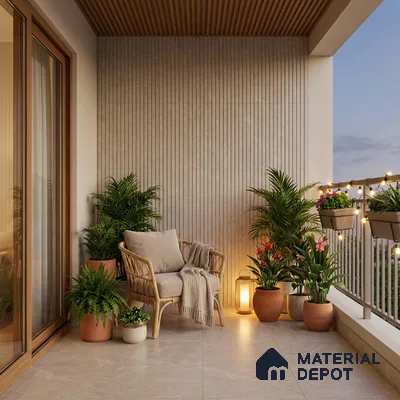 Punch Wall Tile TL 06171 B Flutura Elegance Avario Comb 4 ft x 2 ft Vitrified Lustera Effect Feather Feel Matte Finish - 8.5 mm | Suitable for Living Room, Bedroom, Bathroom (Sample)