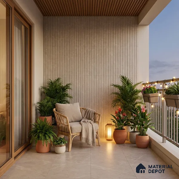 Punch Wall Tile TL 06171 B Flutura Elegance Avario Comb 4 ft x 2 ft Vitrified Lustera Effect Feather Feel Matte Finish - 8.5 mm | Suitable for Living Room, Bedroom, Bathroom (Sample)