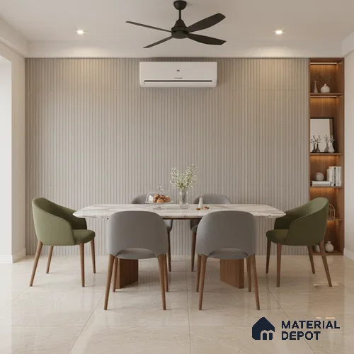 Punch Wall Tile TL 06172 B Flutura Elegance Pearla Comb 4 ft x 2 ft Vitrified Lustera Effect Feather Feel Matte Finish - 8.5 mm | Suitable for Living Room, Bedroom, Bathroom