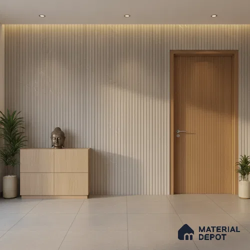 Punch Wall Tile TL 06172 B Flutura Elegance Pearla Comb 4 ft x 2 ft Vitrified Lustera Effect Feather Feel Matte Finish - 8.5 mm | Suitable for Living Room, Bedroom, Bathroom