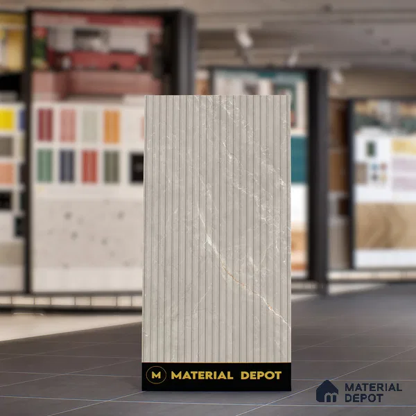 Punch Wall Tile TL 06174 B Flutura Extreme Pearla Comb 4 ft x 2 ft Vitrified Lustera Effect Feather Feel Matte Finish - 8.5 mm | Suitable for Living Room, Bedroom, Bathroom