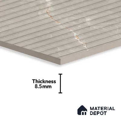 Punch Wall Tile TL 06174 B Flutura Extreme Pearla Comb 4 ft x 2 ft Vitrified Lustera Effect Feather Feel Matte Finish - 8.5 mm | Suitable for Living Room, Bedroom, Bathroom