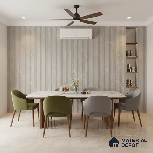 Punch Wall Tile TL 06174 B Flutura Extreme Pearla Comb 4 ft x 2 ft Vitrified Lustera Effect Feather Feel Matte Finish - 8.5 mm | Suitable for Living Room, Bedroom, Bathroom