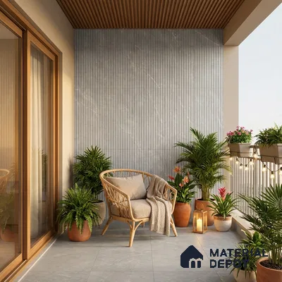 Punch Wall Tile TL 06174 B Flutura Extreme Pearla Comb 4 ft x 2 ft Vitrified Lustera Effect Feather Feel Matte Finish - 8.5 mm | Suitable for Living Room, Bedroom, Bathroom (Sample)