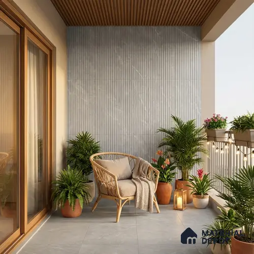 Punch Wall Tile TL 06174 B Flutura Extreme Pearla Comb 4 ft x 2 ft Vitrified Lustera Effect Feather Feel Matte Finish - 8.5 mm | Suitable for Living Room, Bedroom, Bathroom