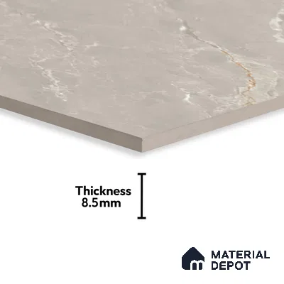 Marble Tundra Grey Wall & Floor Tile TL 06174 Stone Grey 4 ft x 2 ft Matte Finish Vitrified Tile - 8.5 mm | 6 Random Designs | Suitable For Living Room, Bedroom, Kitchen