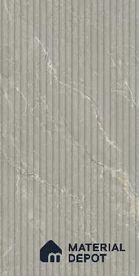 Punch Wall Tile TL 06175 B Flutura Extreme Grigio Comb 4 ft x 2 ft Vitrified Lustera Effect Feather Feel Matte Finish - 8.5 mm | Suitable for Living Room, Bedroom, Bathroom