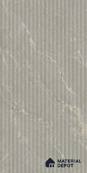 Punch Wall Tile TL 06175 B Flutura Extreme Grigio Comb 4 ft x 2 ft Vitrified Lustera Effect Feather Feel Matte Finish - 8.5 mm | Suitable for Living Room, Bedroom, Bathroom