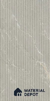 Punch Wall Tile TL 06175 B Flutura Extreme Grigio Comb 4 ft x 2 ft Vitrified Lustera Effect Feather Feel Matte Finish - 8.5 mm | Suitable for Living Room, Bedroom, Bathroom