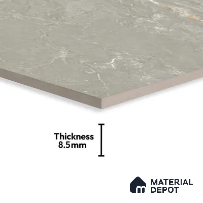Marble Fior di Bosco Wall & Floor Tile TL 06175 Stone Grey 4 ft x 2 ft Matte Finish Vitrified Tile - 8.5 mm | 6 Random Designs | Suitable For Living Room, Bedroom, Kitchen