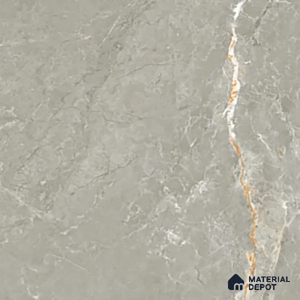 Marble Fior di Bosco Wall & Floor Tile TL 06175 Stone Grey 4 ft x 2 ft Matte Finish Vitrified Tile - 8.5 mm | 6 Random Designs | Suitable For Living Room, Bedroom, Kitchen