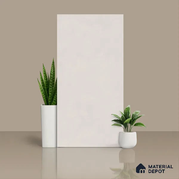 Cement Wall & Floor Tile TL 06179 Lemmy Silver 4 ft x 2 ft Vitrified Lustera Effect Feather Feel Matte Finish - 8.5 mm | 11 Random Design | Suitable for Living Room, Bedroom, Bathroom