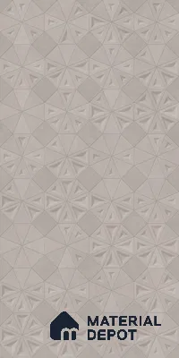 Punch Wall Tile TL 06180 C Trigon Lemmy Ash Triangle 4 ft x 2 ft Vitrified Lustera Effect Feather Feel Matte Finish - 8.5 mm | 3 Random Design | Suitable for Living Room, Bedroom, Bathroom
