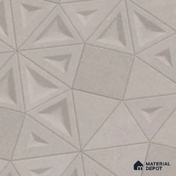 Punch Wall Tile TL 06180 C Trigon Lemmy Ash Triangle 4 ft x 2 ft Vitrified Lustera Effect Feather Feel Matte Finish - 8.5 mm | 3 Random Design | Suitable for Living Room, Bedroom, Bathroom