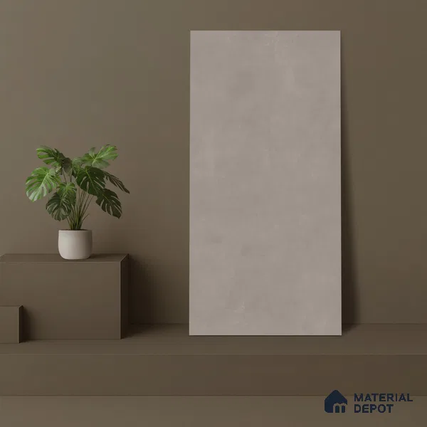 Cement Wall & Floor Tile TL 06181 Lemmy Concrete 4 ft x 2 ft Vitrified Lustera Effect Feather Feel Matte Finish - 8.5 mm | 11 Random Design | Suitable for Living Room, Bedroom, Bathroom